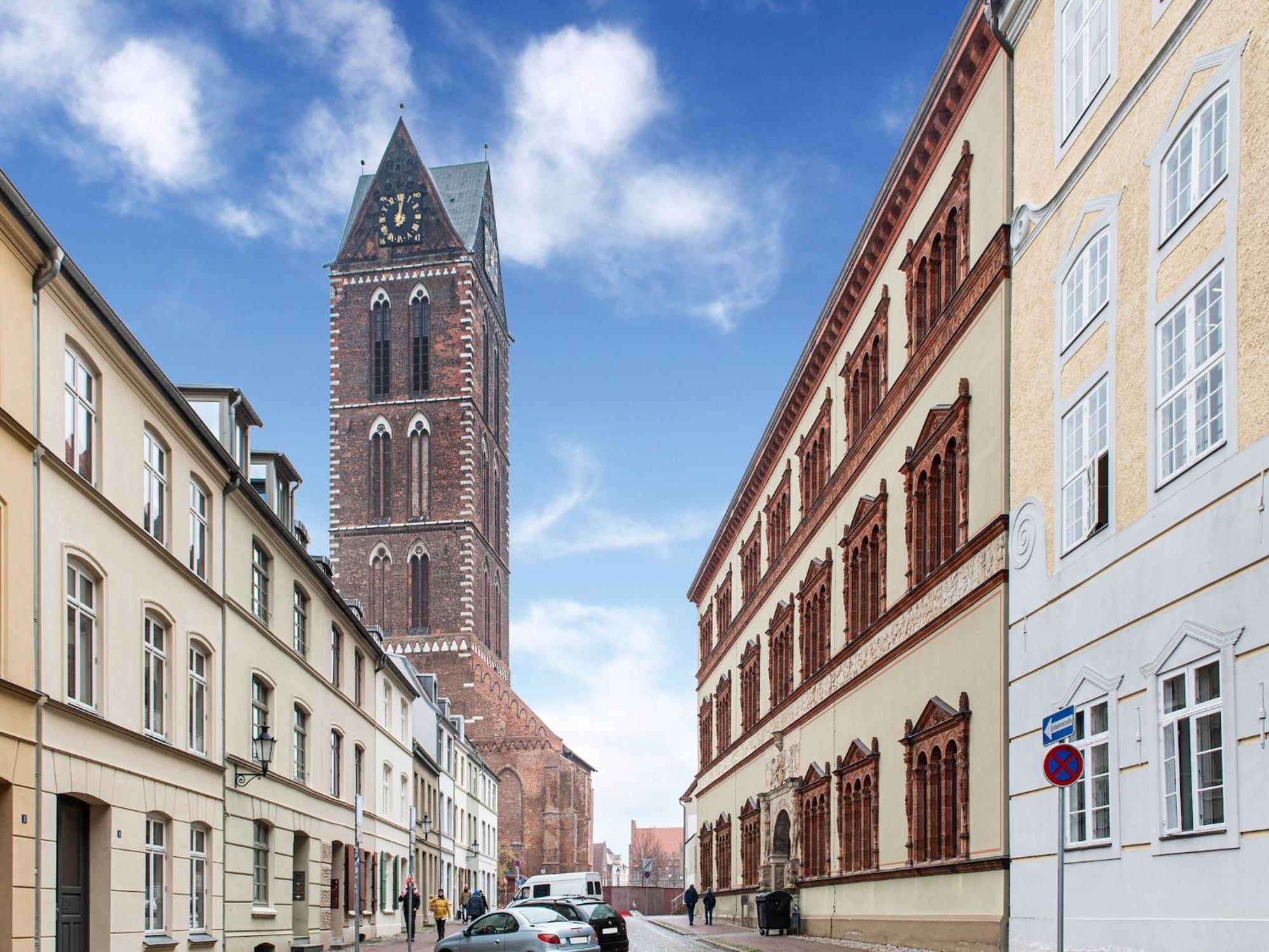 Comfortable Apartment In Wismar Mecklenburg With Fireplace Extérieur photo
